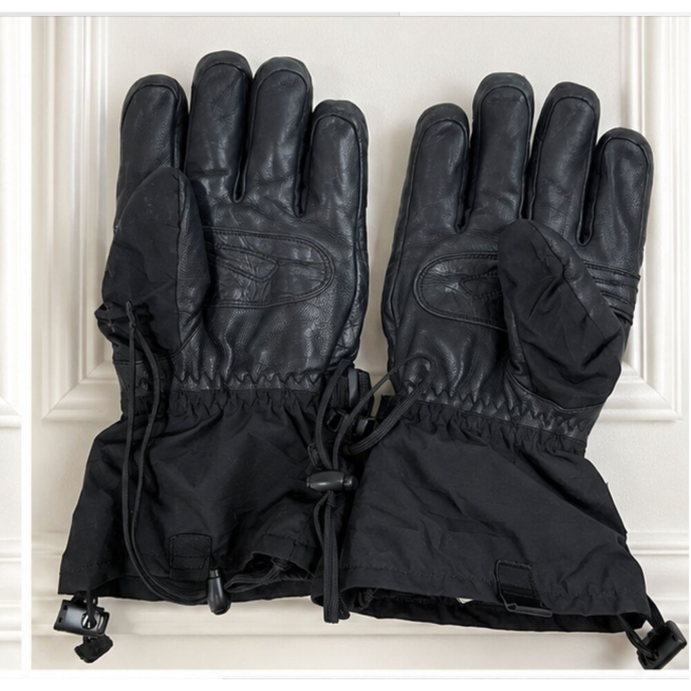 Dakine Titan Gore-Tex Black Insulated Ski Snowboard Gloves Leather Palm Gauntlet